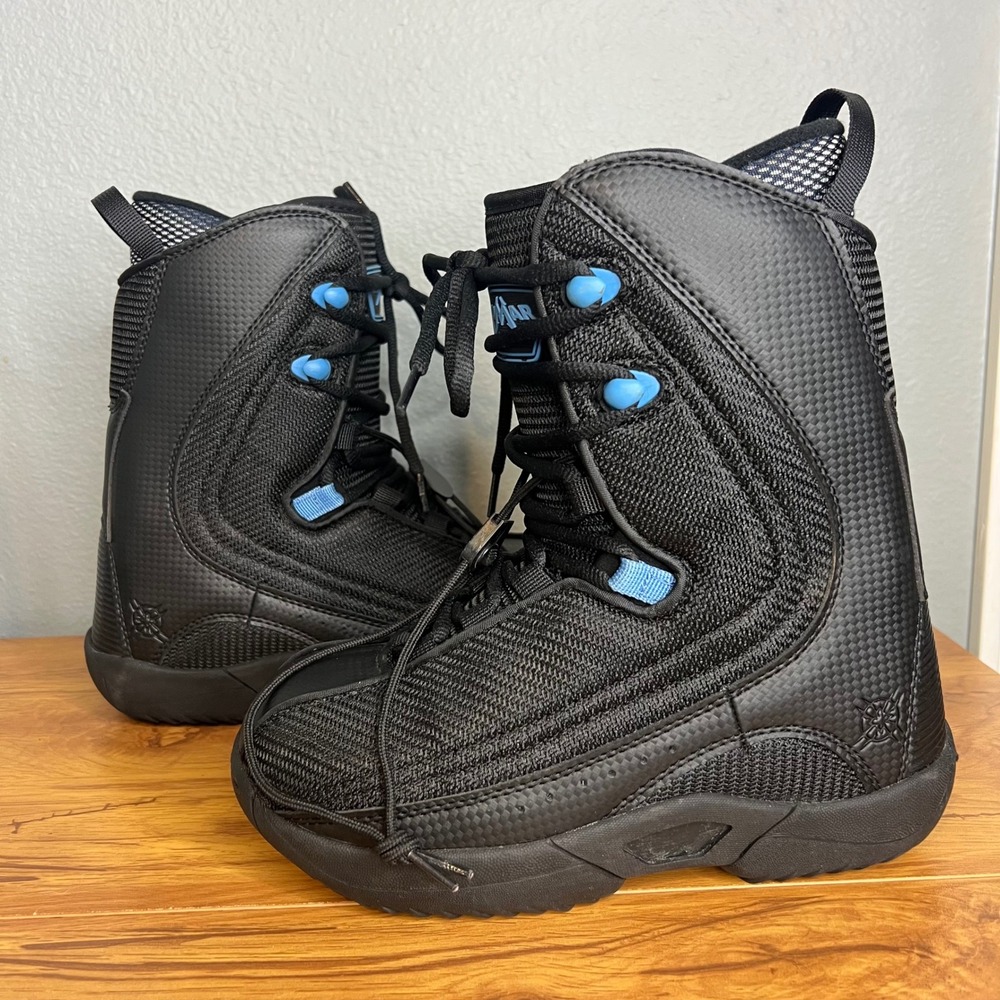 Lamar Justice Linered Snowboard Boots GirlsSz 4 Black Liner Winter Sports Kids